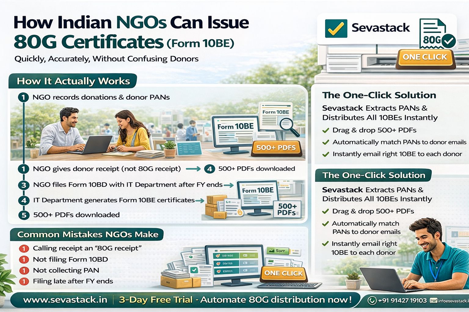 How Indian NGOs Can Distribute 80G Certificates (Form 10BE) to Donors — The Complete Guide