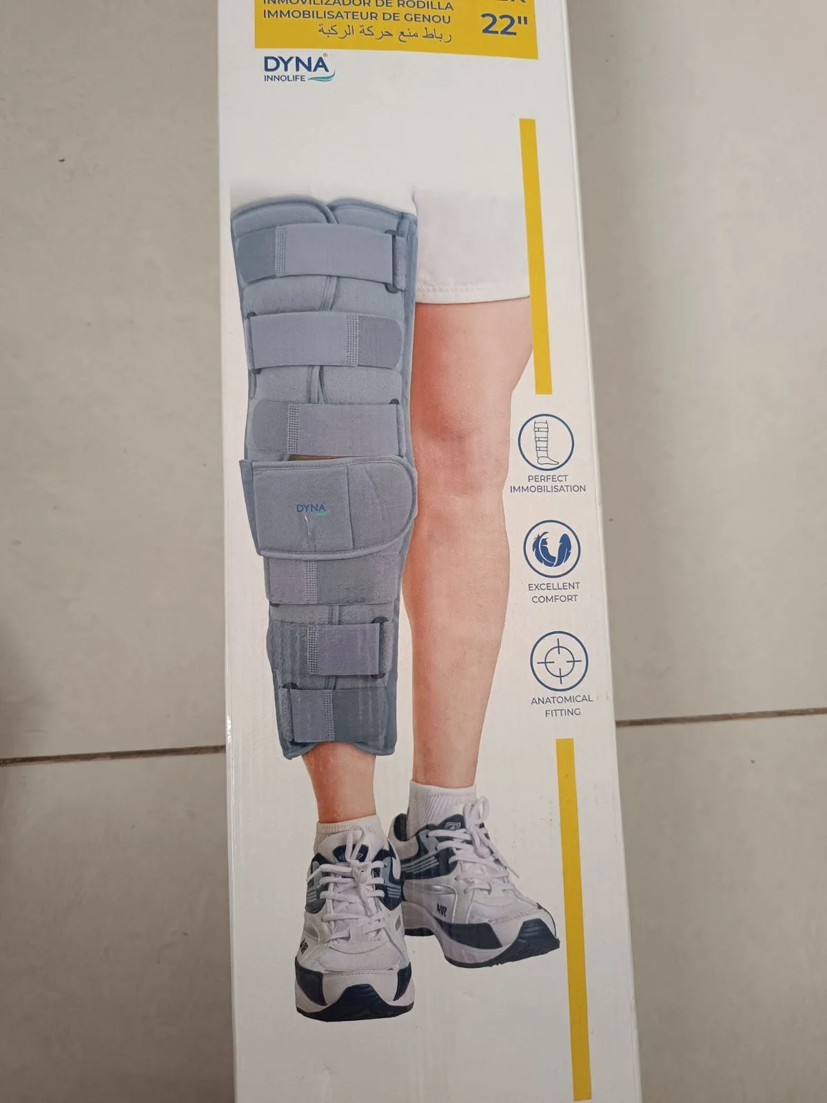 Immobilized leg brace, leg brace with metered degree mobilization, splint for foot drop — photo 2
