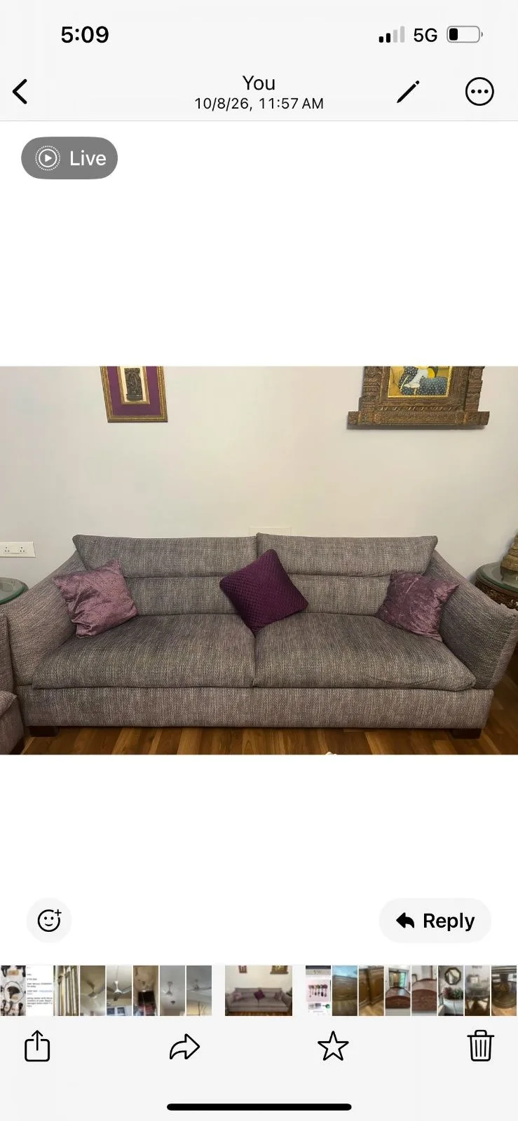 Three seater sofa — Mumbai