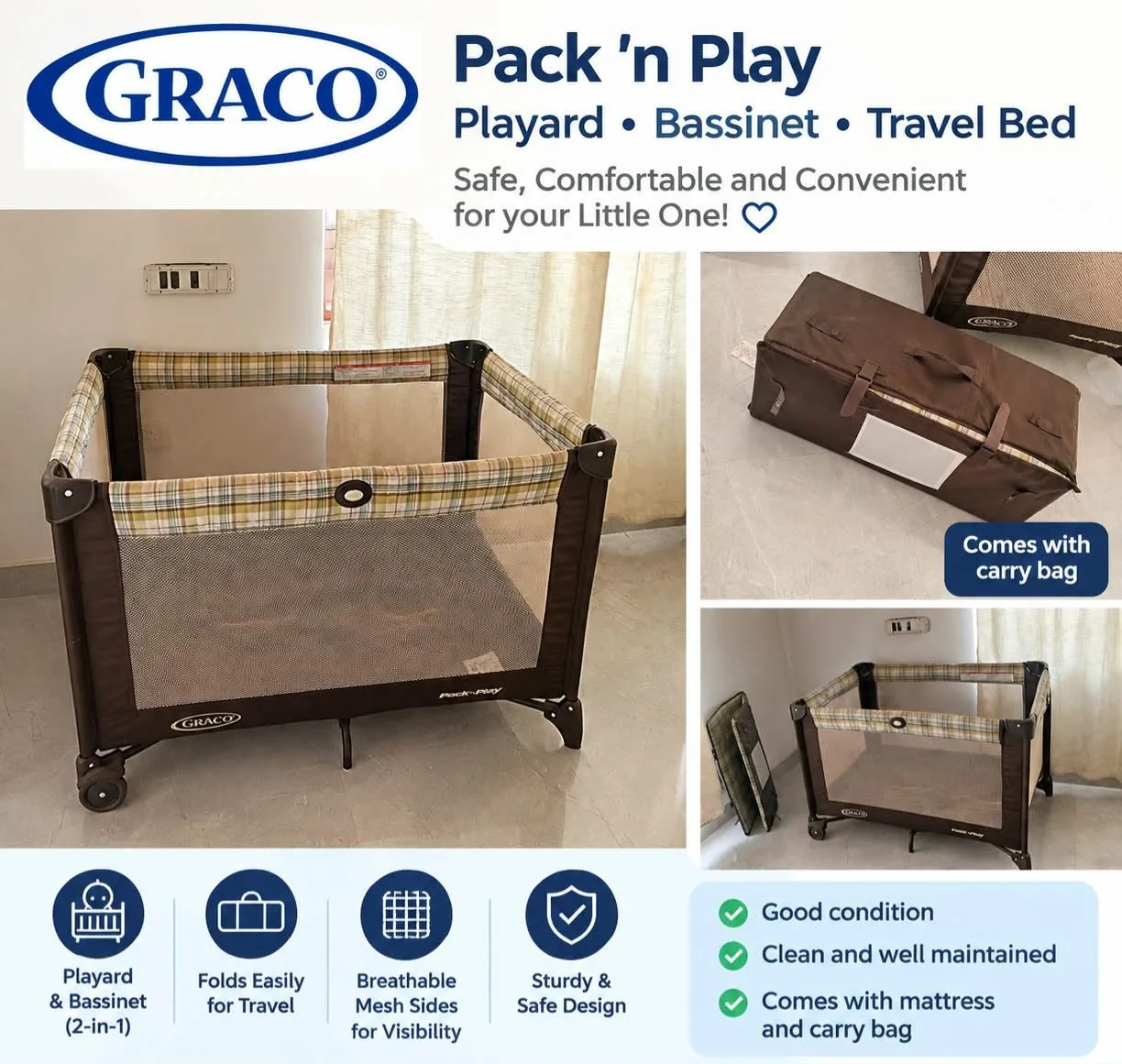 Crib bassinet cot — Bengaluru