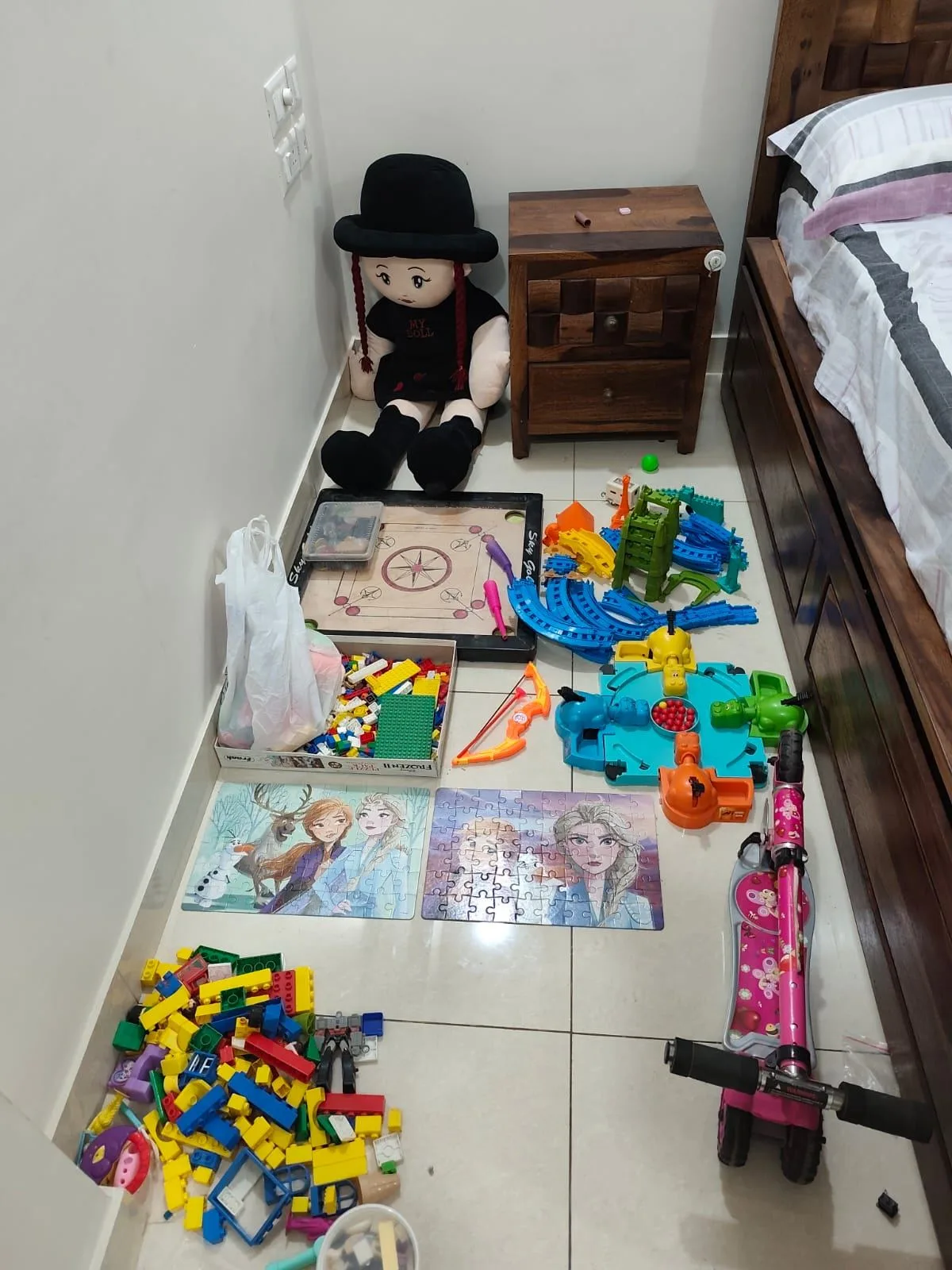 toys, big doll, kids scooter, puzzle. carrom board, train set, — Bangalore