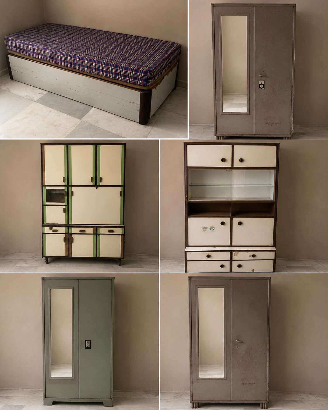 Old cabinet, steel cupboards, sofas — photo 2