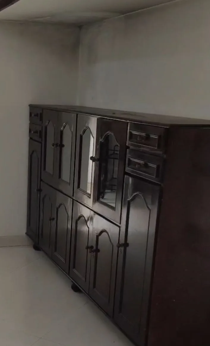 8 ft wooden side board and big  wooden showcase with storage — Mumbai