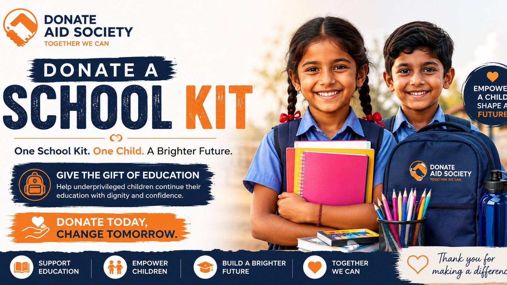 Gift Education, Donate a School Kit